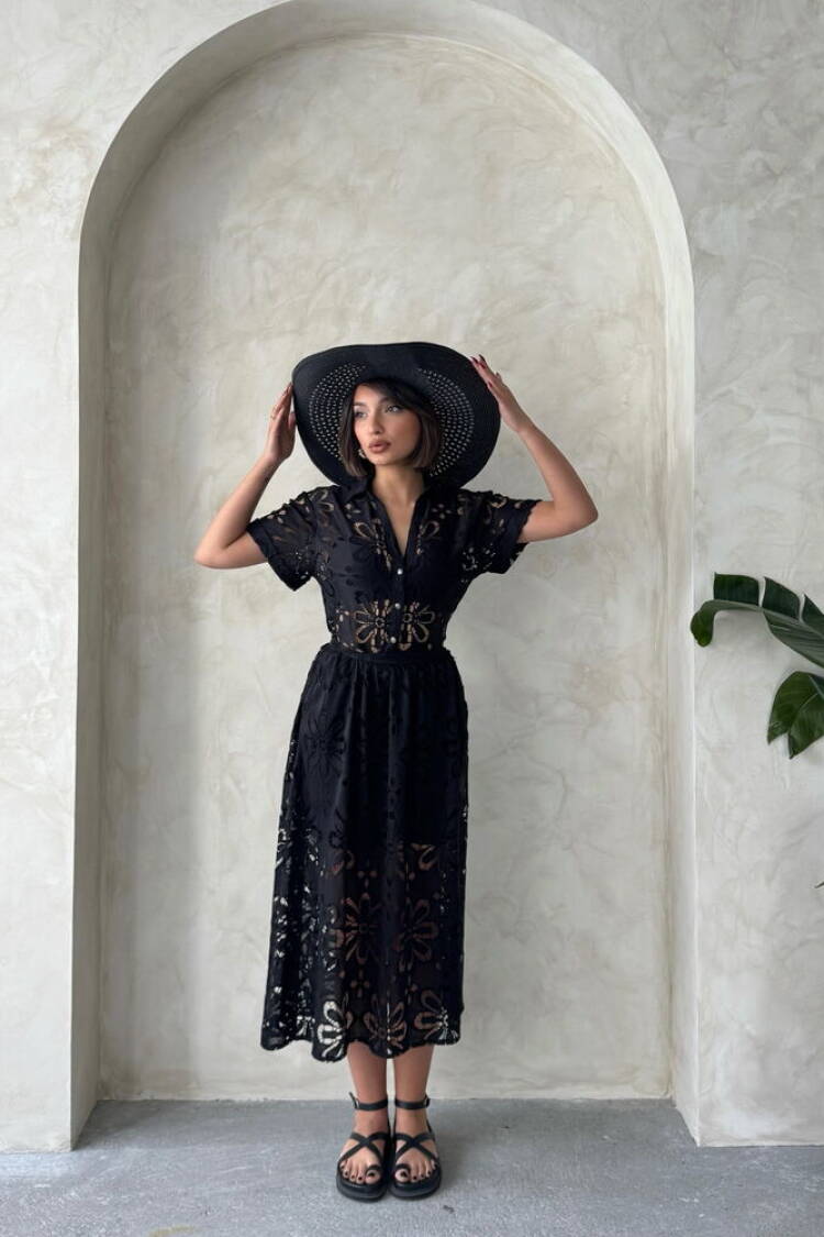 Lace Skirt - Black