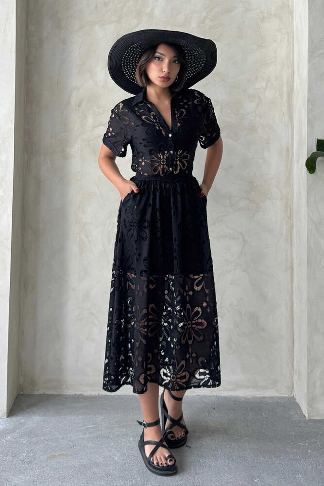 Lace Skirt - Black - Topshow - Globality Store - Women Clothes Wholesale Turkey