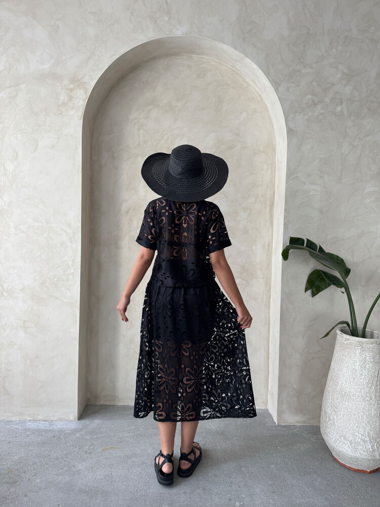 Lace Skirt - Black