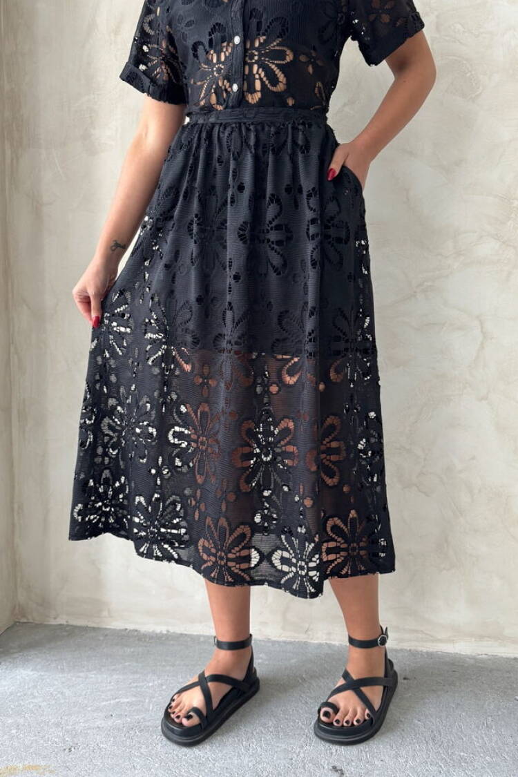 Lace Skirt - Black