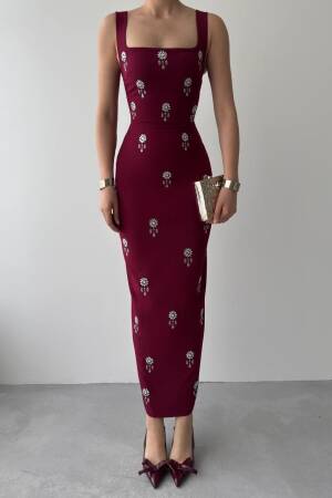 Ners Stone Detailed Dress - Etika - Globality Store - Women Clothes Wholesale Turkey