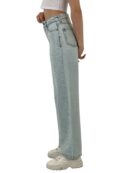 White Leg Denim Ice Blue/İCE Blue One Leg Stone Or - MISS POEM - Globality Store - Women Clothes Wholesale Turkey