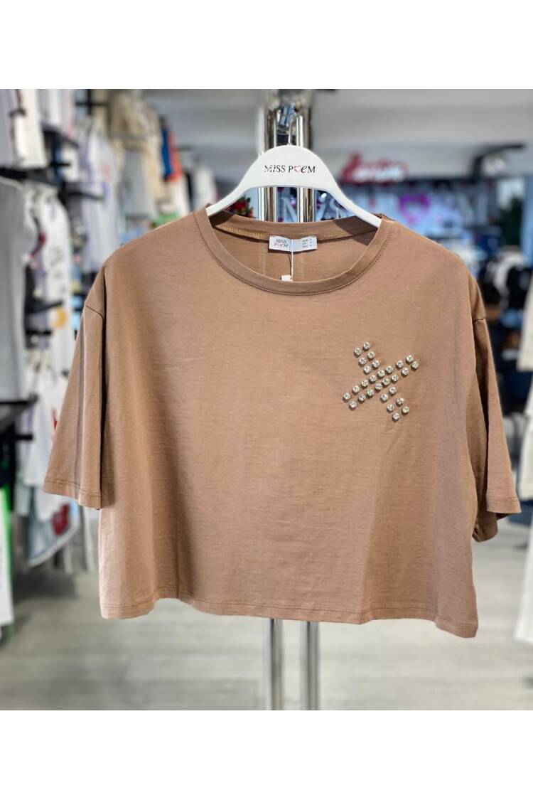 T-shırt Beyoglu Tas Çakim - MISS POEM - Globality Store - Women Clothes Wholesale Turkey