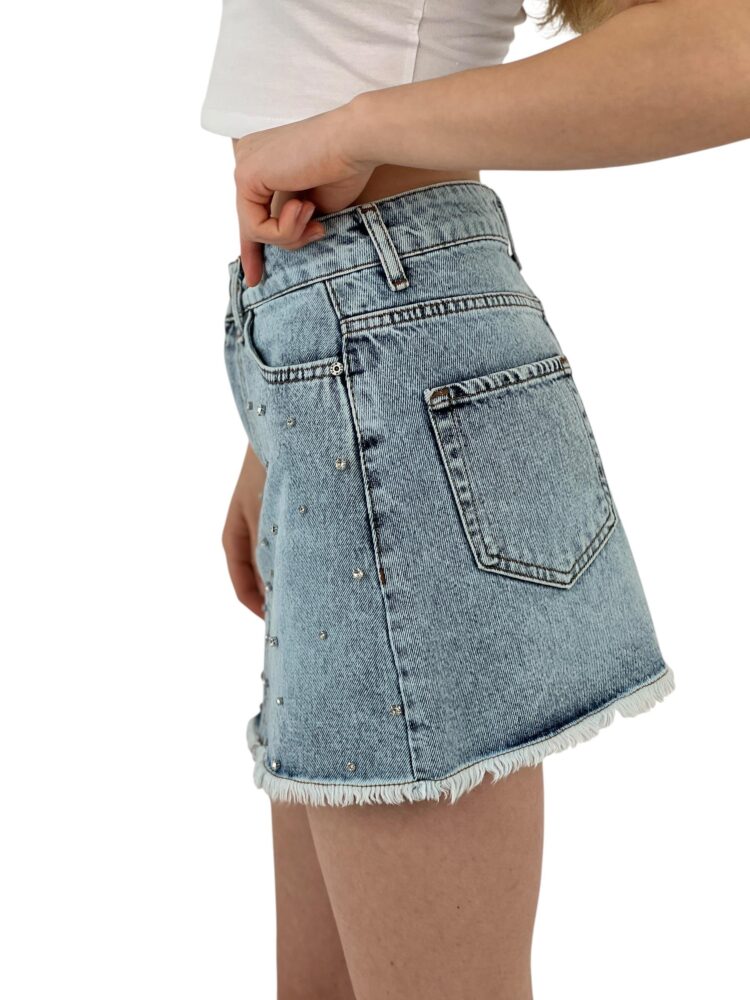 Denim Skirt Snow Wash Pattern 13