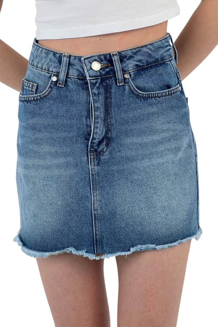 Denim Skirt - MISS POEM - Globality Store - Women Clothes Wholesale Turkey