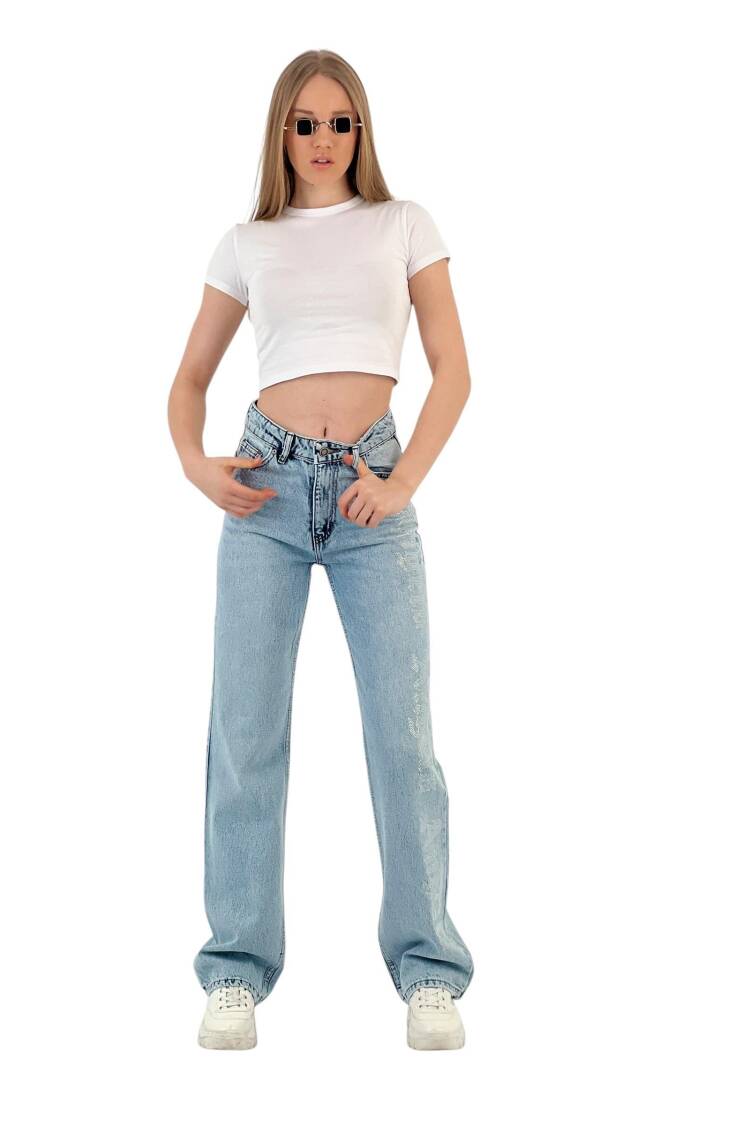 Make White Leg Denim Angels Stone.