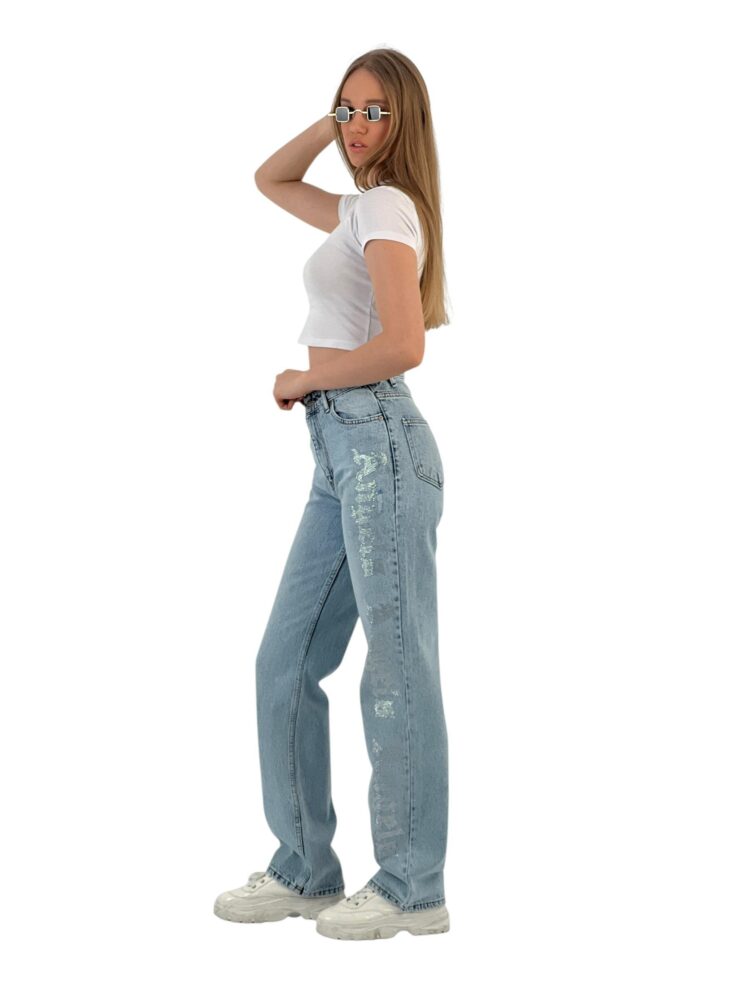 Make White Leg Denim Angels Stone.
