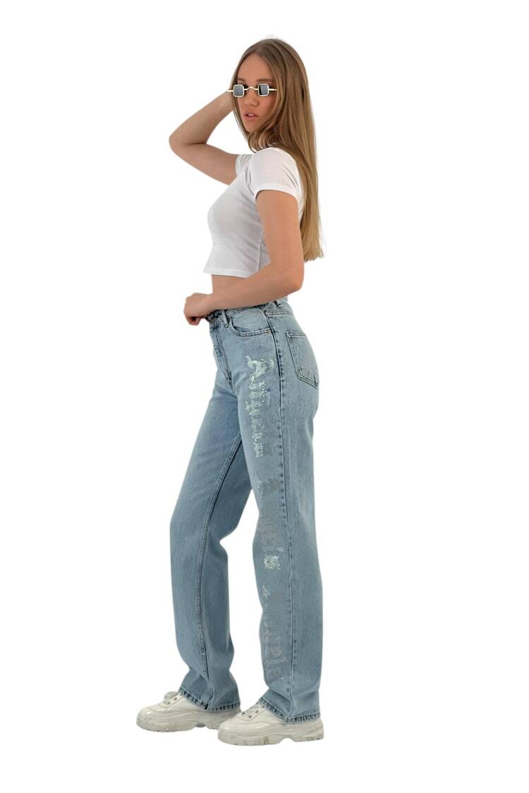 Make White Leg Denim Angels Stone.