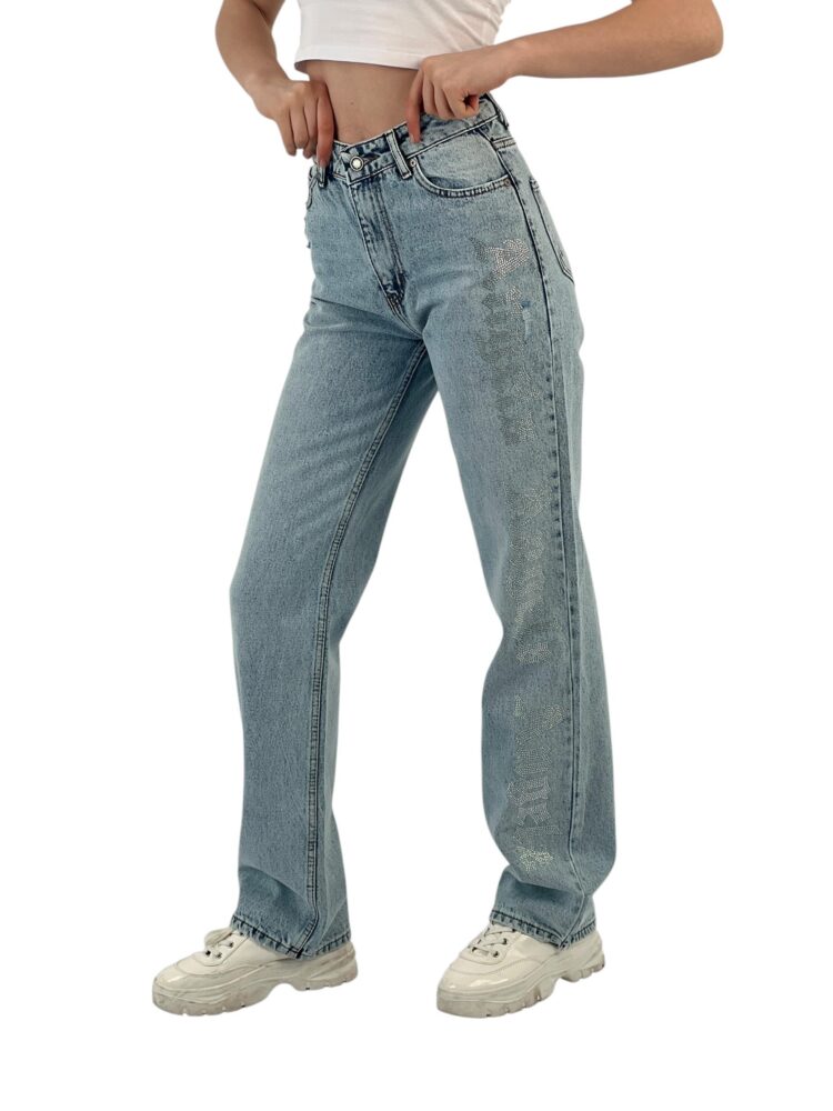 Make White Leg Denim Angels Stone.