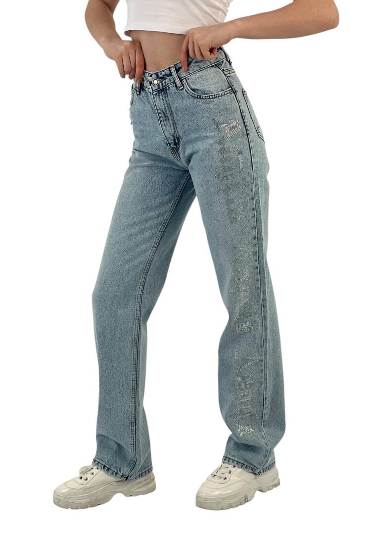 Make White Leg Denim Angels Stone.