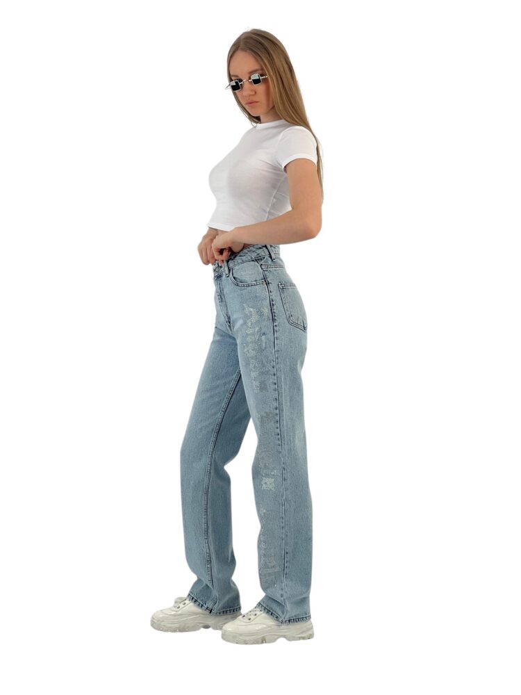 Make White Leg Denim Angels Stone.