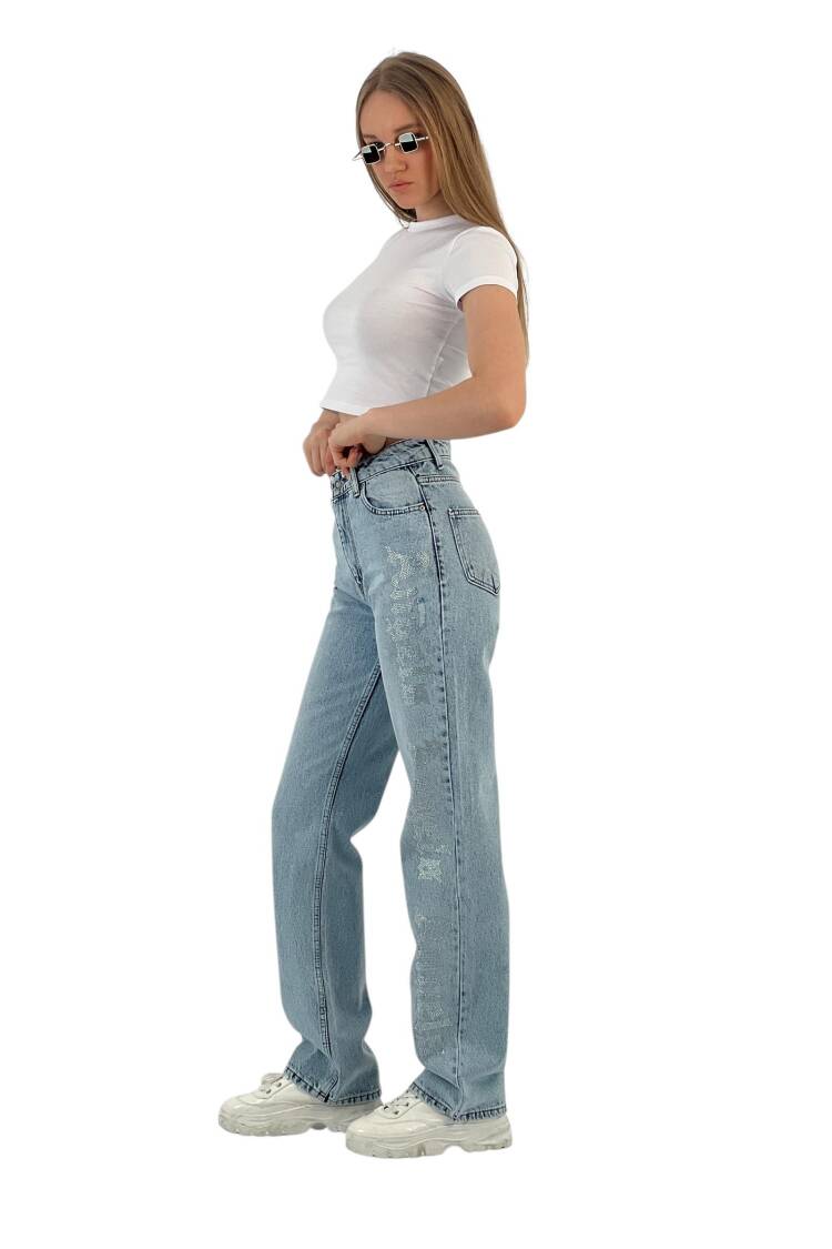 Make White Leg Denim Angels Stone.
