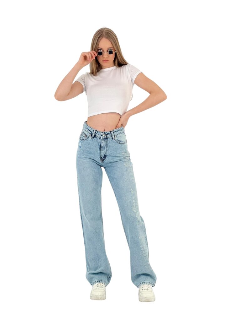 Make White Leg Denim Angels Stone.