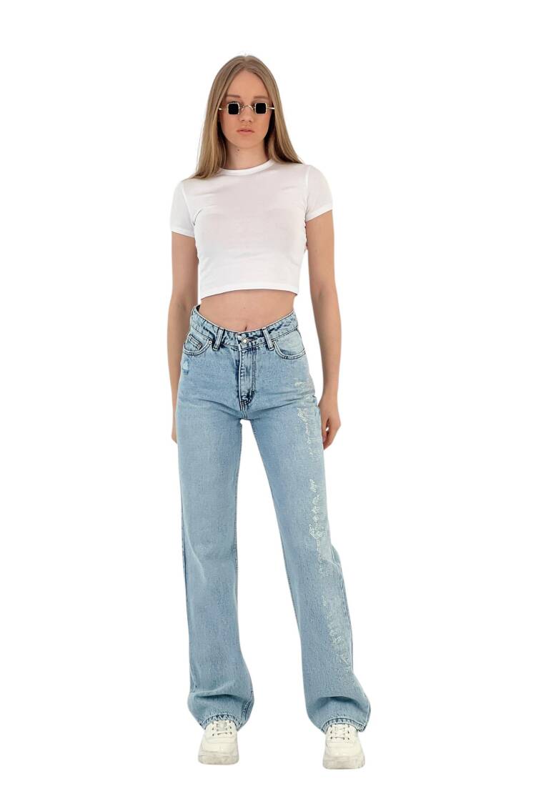 Make White Leg Denim Angels Stone.