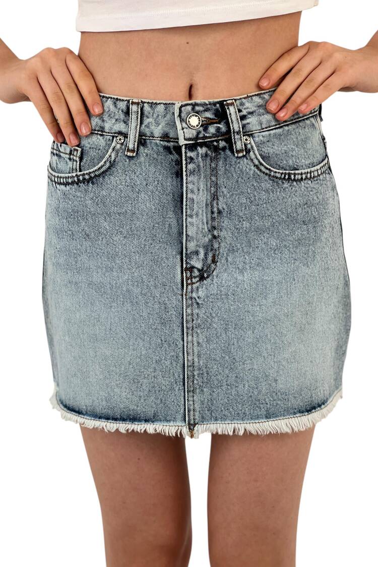 Denim Skirt - MISS POEM - Globality Store - Women Clothes Wholesale Turkey