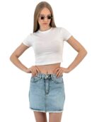 Denim Skirt - MISS POEM - Globality Store - Women Clothes Wholesale Turkey