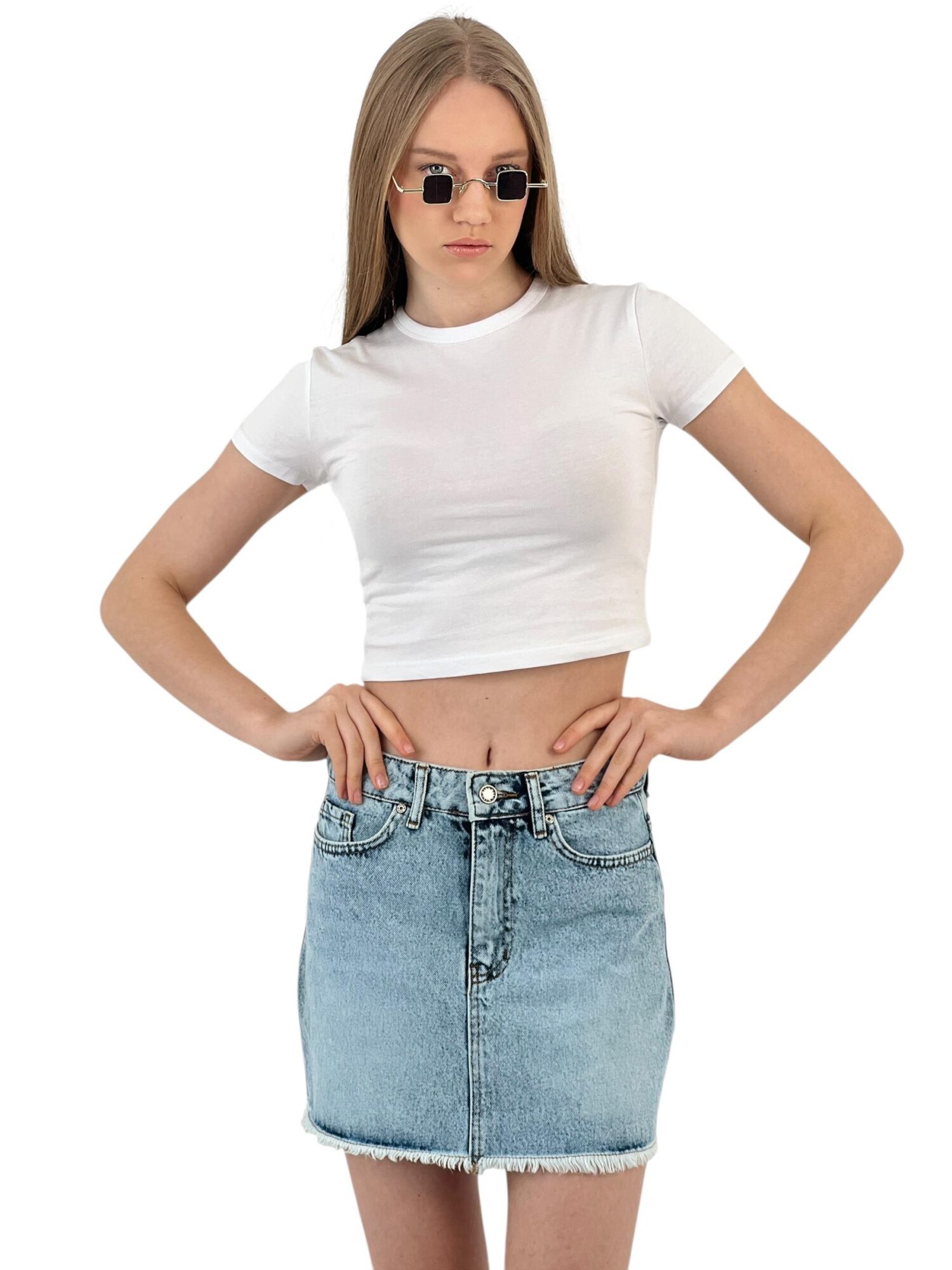 Denim Skirt - MISS POEM - Globality Store - Women Clothes Wholesale Turkey