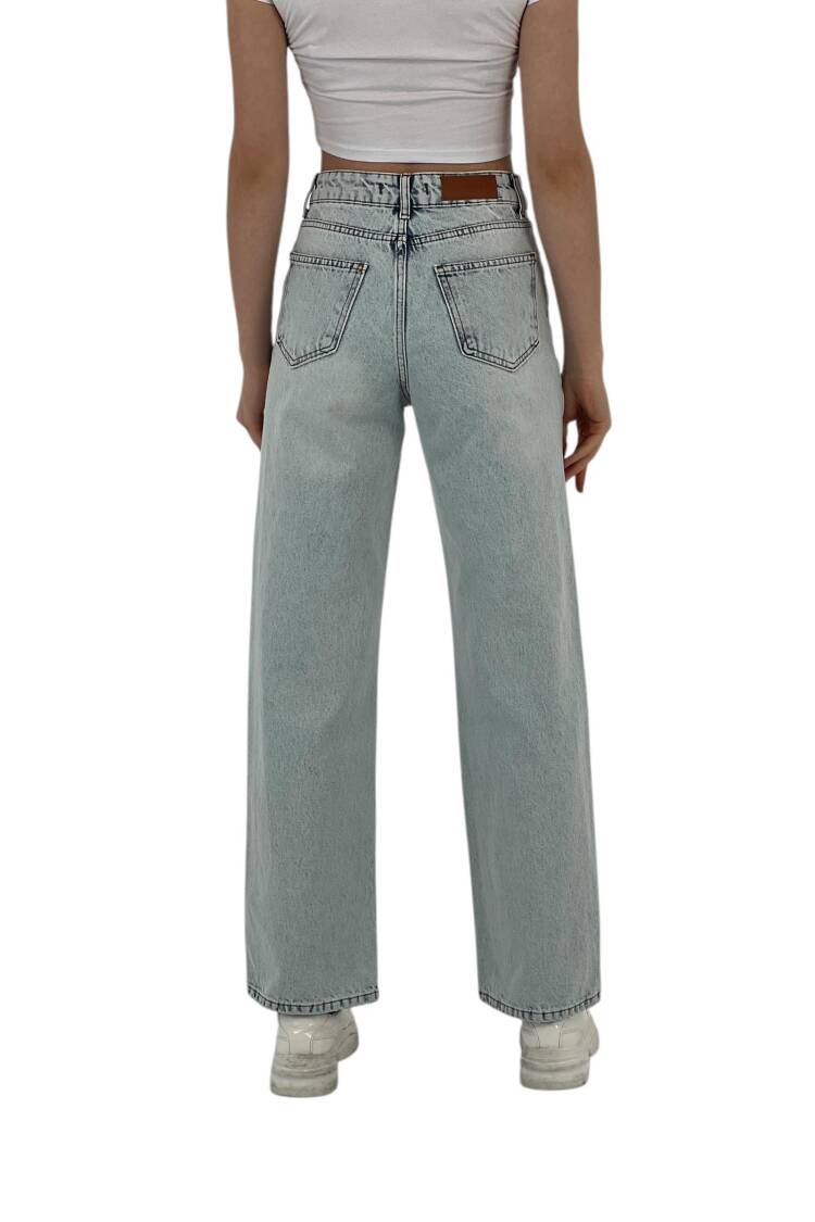 White Leg Denim Ice Blue/Ice Blue Leaf Stone