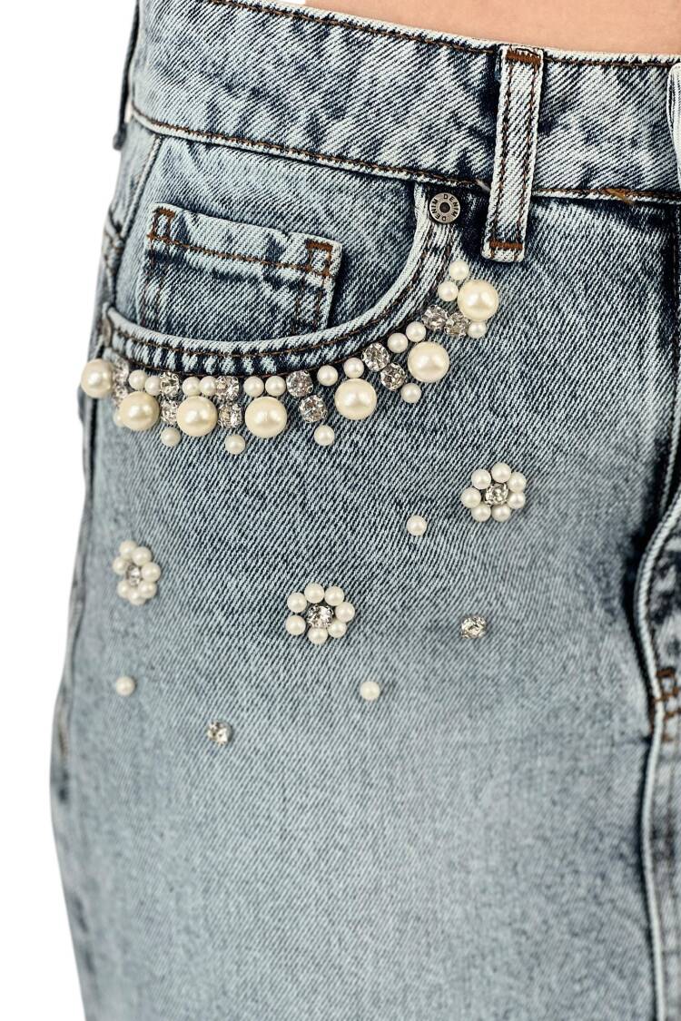 Denim Skirt Snow Wash Pattern 11