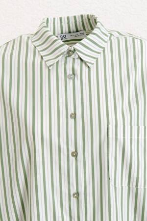 Striped Oversize Shirt - BSL - Globality Store - Women Clothes Wholesale Turkey