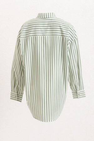 Striped Oversize Shirt - BSL - Globality Store - Women Clothes Wholesale Turkey
