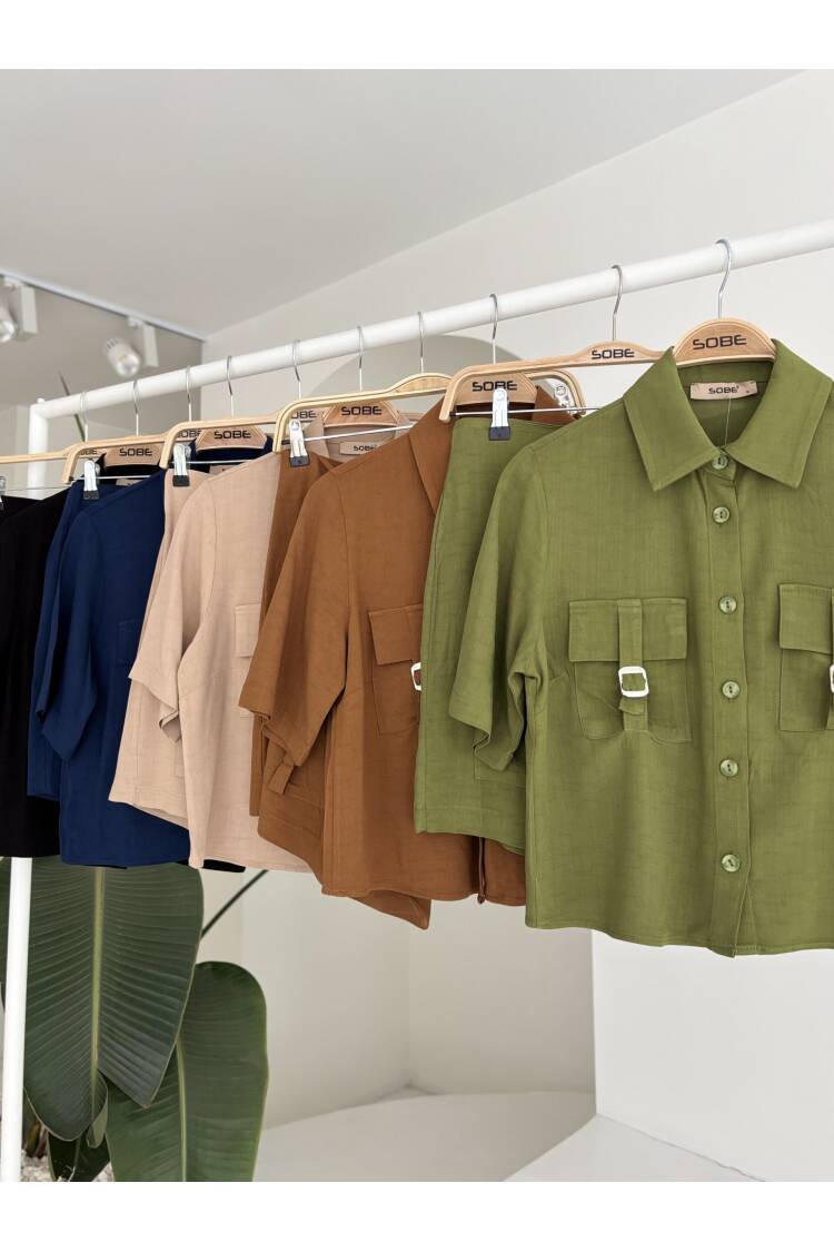 Shirt Shorts Skirt Viscon Linen Suit