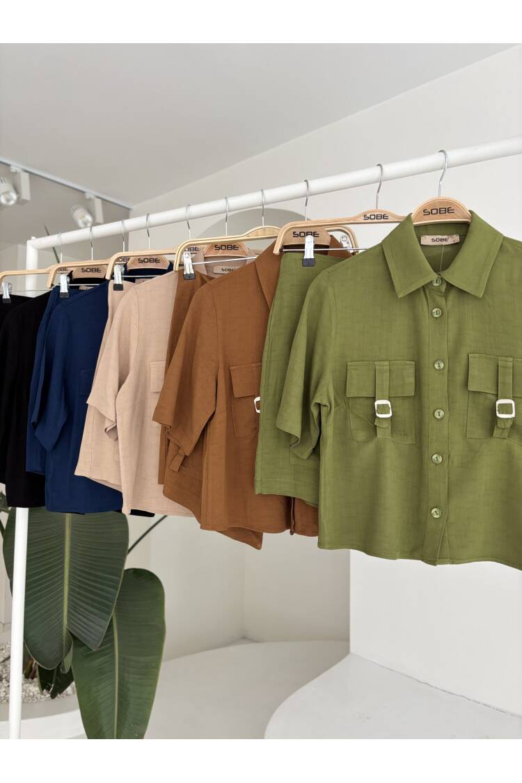 Shirt Shorts Skirt Viscon Linen Suit
