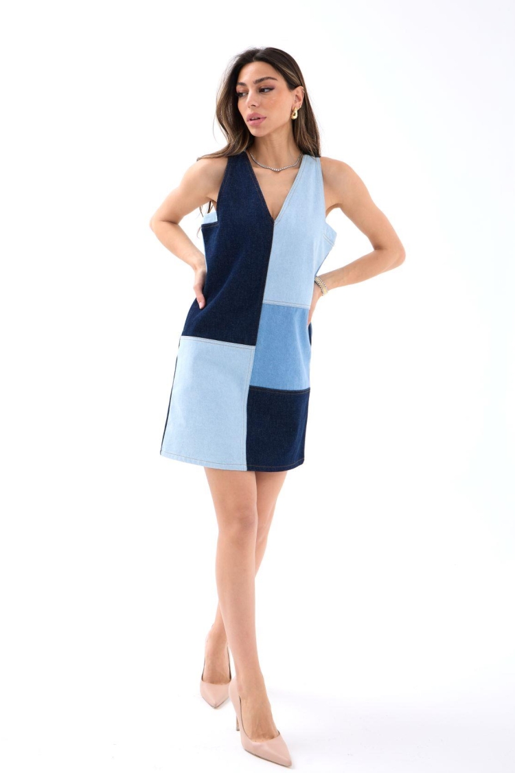 Denim Dress - Blue