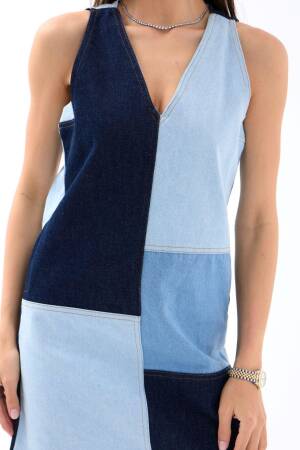 Denim Dress - Blue - Fame - Globality Store - Women Clothes Wholesale Turkey