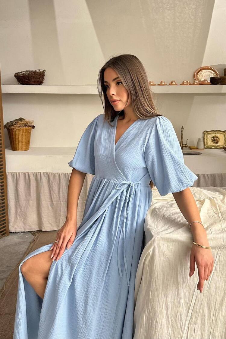 Wholesale BabyMueslin Long Dress