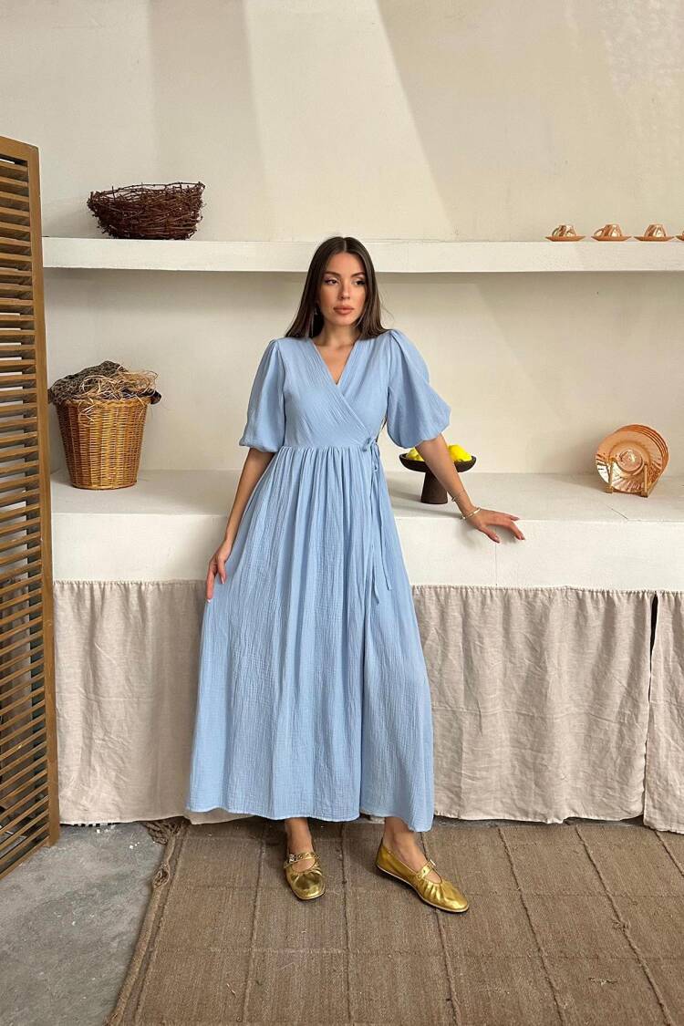 Wholesale BabyMueslin Long Dress