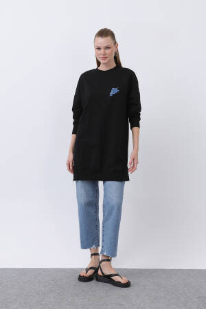 Women's Front Grape Back Fruity Embroidered Tunic - Puane - Globality Store - Women Clothes Wholesale Turkey