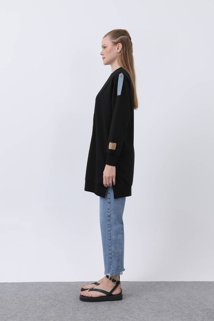 Women's Front Embroidered And Printed Tunic