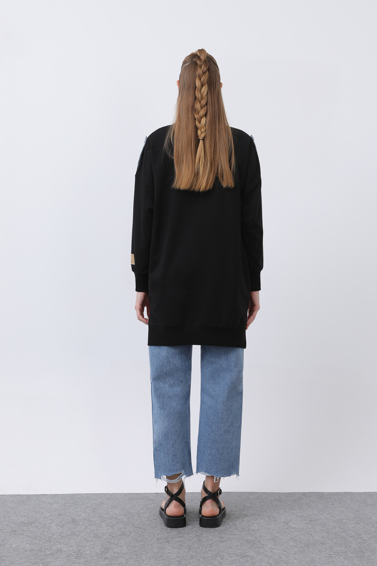 Women's Front Embroidered And Printed Tunic