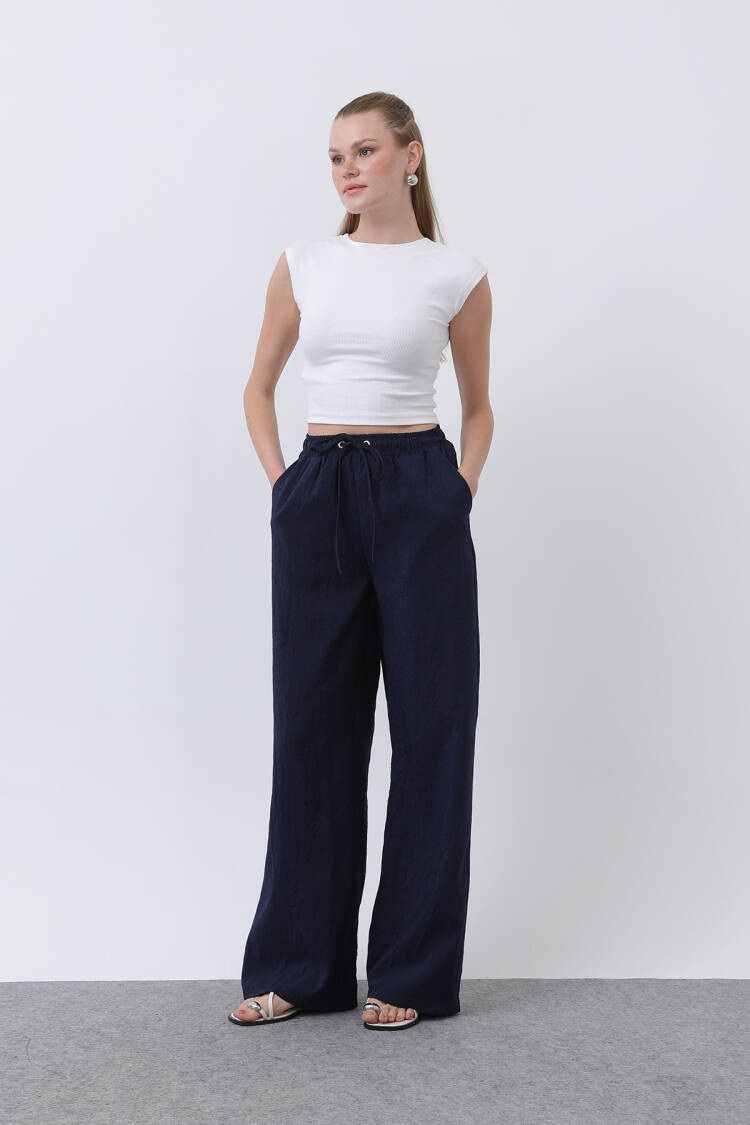 Women's Tie Waist Pants - SOUL - Globality Store - Women Clothes Wholesale Turkey