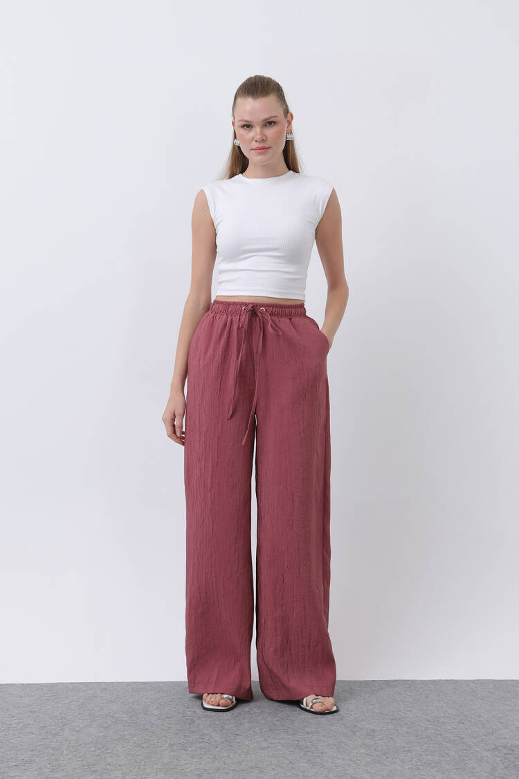 Women's Tie Waist Pants - SOUL - Globality Store - Women Clothes Wholesale Turkey