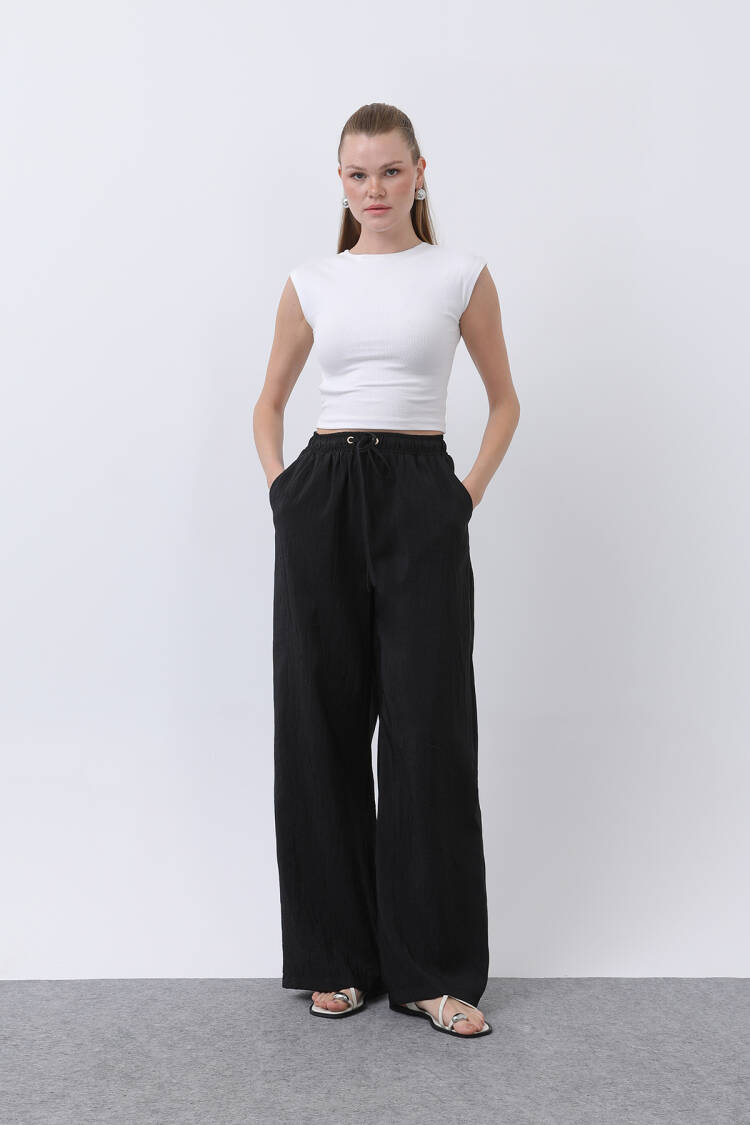 Women's Tie Waist Pants - SOUL - Globality Store - Women Clothes Wholesale Turkey