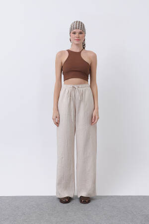 Women's Tie Waist Pants - SOUL - Globality Store - Women Clothes Wholesale Turkey