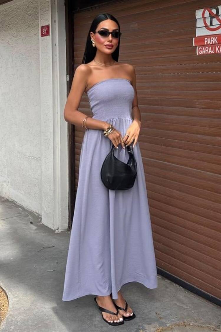 Strapless Dress With Chest