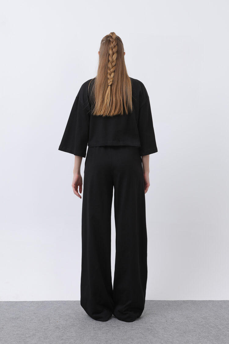 Front Printed Double Pants Set