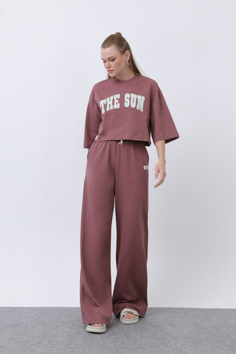 Front Printed Double Pants Suit - SOUL - Globality Store - Women Clothes Wholesale Turkey
