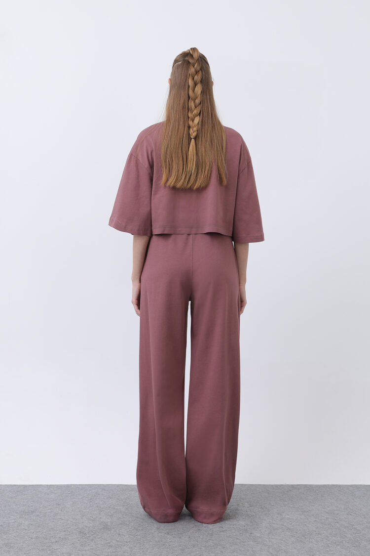 Front Printed Double Pants Suit