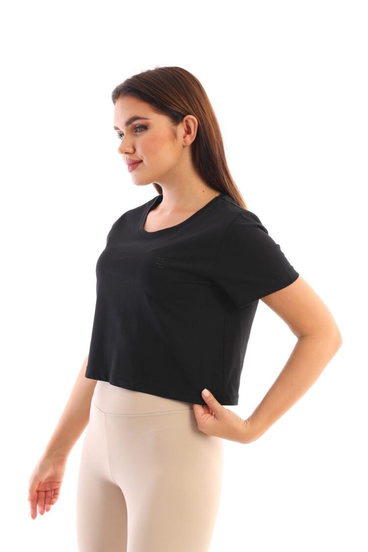 EdelleCrew Neck Crop Women's T-Shirt - EDELLE - Globality Store - Women Clothes Wholesale Turkey