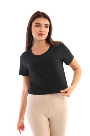 EdelleCrew Neck Crop Women's T-Shirt - EDELLE - Globality Store - Women Clothes Wholesale Turkey