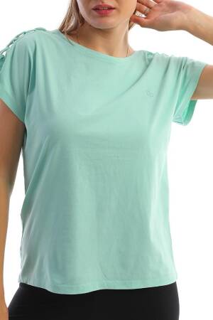 Shoulder Braided Women's T-Shirt - Brand: EDELLE - Women's Clothing Wholesale - Globality Store