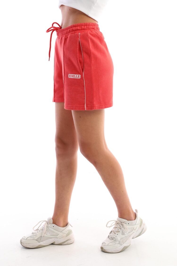 Red Mini Women Shorts