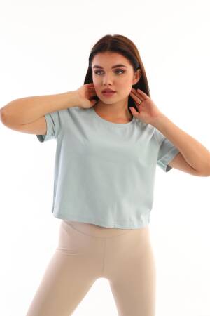 Edelle IceCrew Neck Crop Women's T-Shirt - EDELLE - Globality Store - Women Clothes Wholesale Turkey