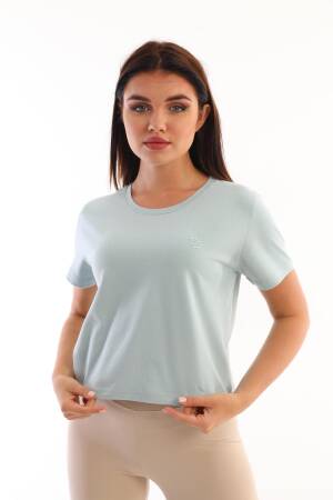 Edelle IceCrew Neck Crop Women's T-Shirt - EDELLE - Globality Store - Women Clothes Wholesale Turkey