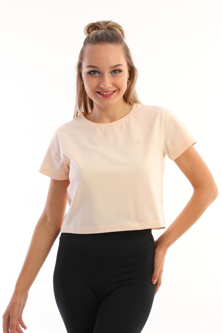 Crew Neck Crop Women's T-Shirt