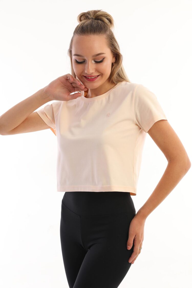 Crew Neck Crop Women's T-Shirt